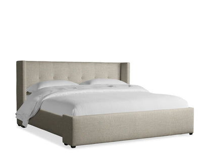 Wyller Box-Tufted Bed with Low Footboard