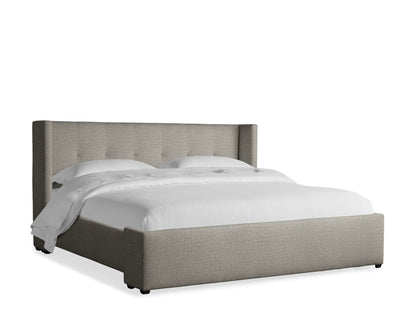 Wyller Box-Tufted Bed with Low Footboard