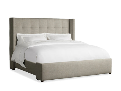 Wyller Box-Tufted Bed with Low Footboard