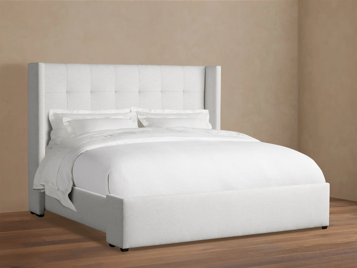 Wyller Box-Tufted Bed with Low Footboard