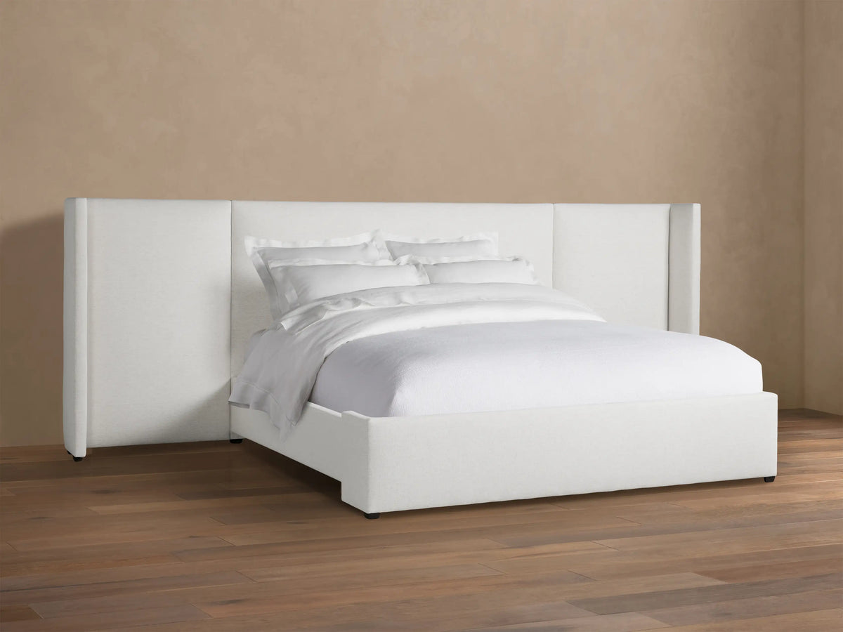 Wyller Extended Headboard Bed with Low Footboard