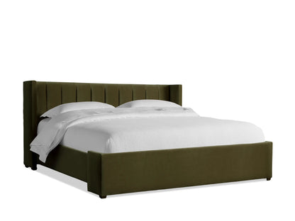 Wyller Channel-Stitched Bed with Low Footboard