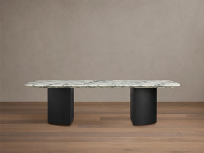 Saint Germain Stone Coffee Table with Dauphine Base