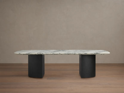 Saint Germain Stone Coffee Table with Dauphine Base