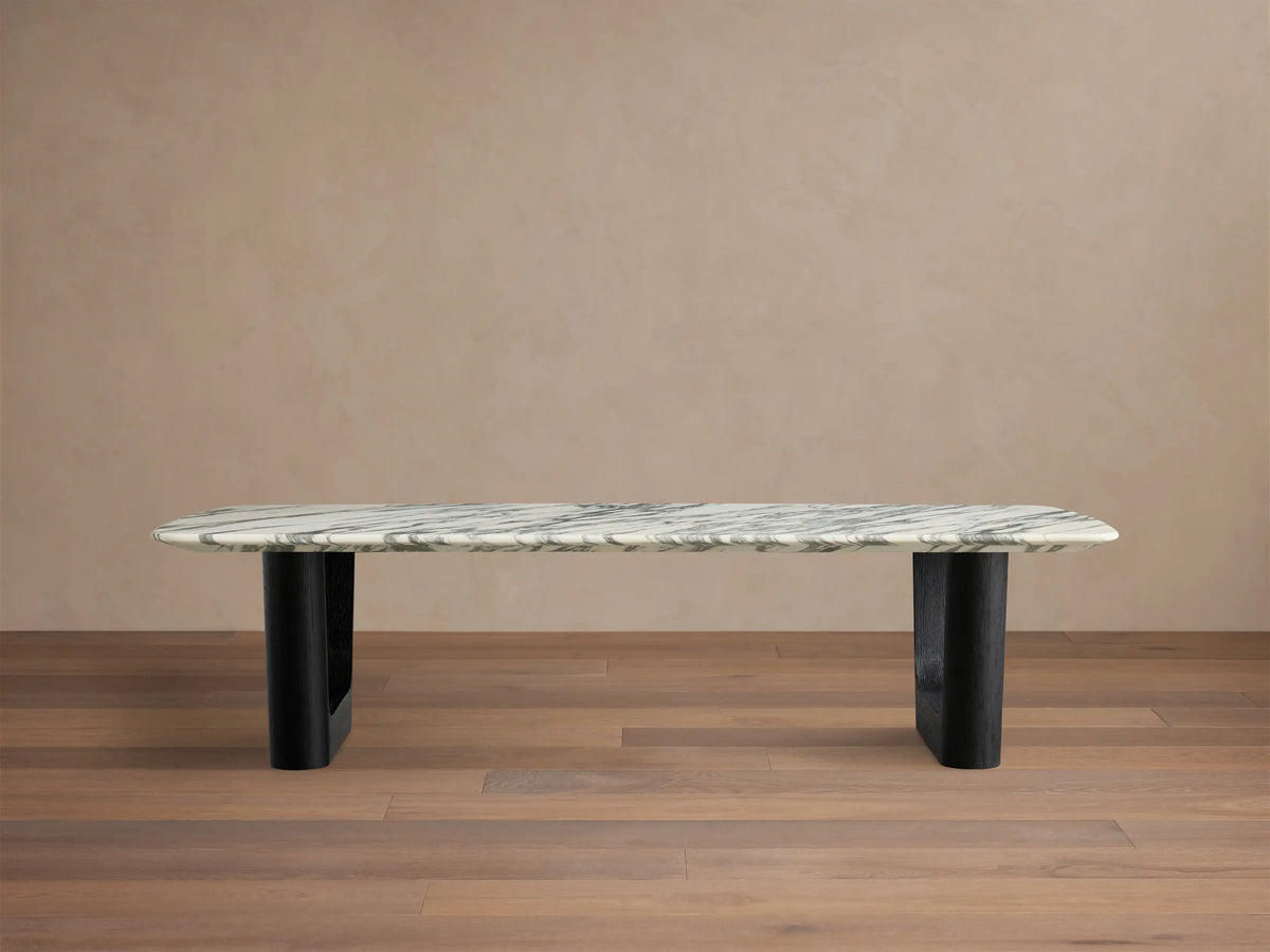 Saint Germain Stone Coffee Table with Rennes Base
