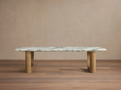Saint Germain Stone Coffee Table with Rennes Base
