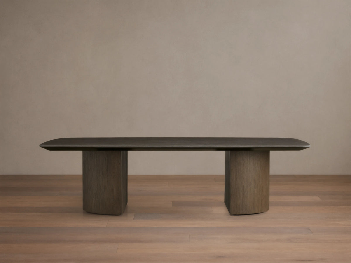 Saint Germain Stone Coffee Table with Dauphine Base