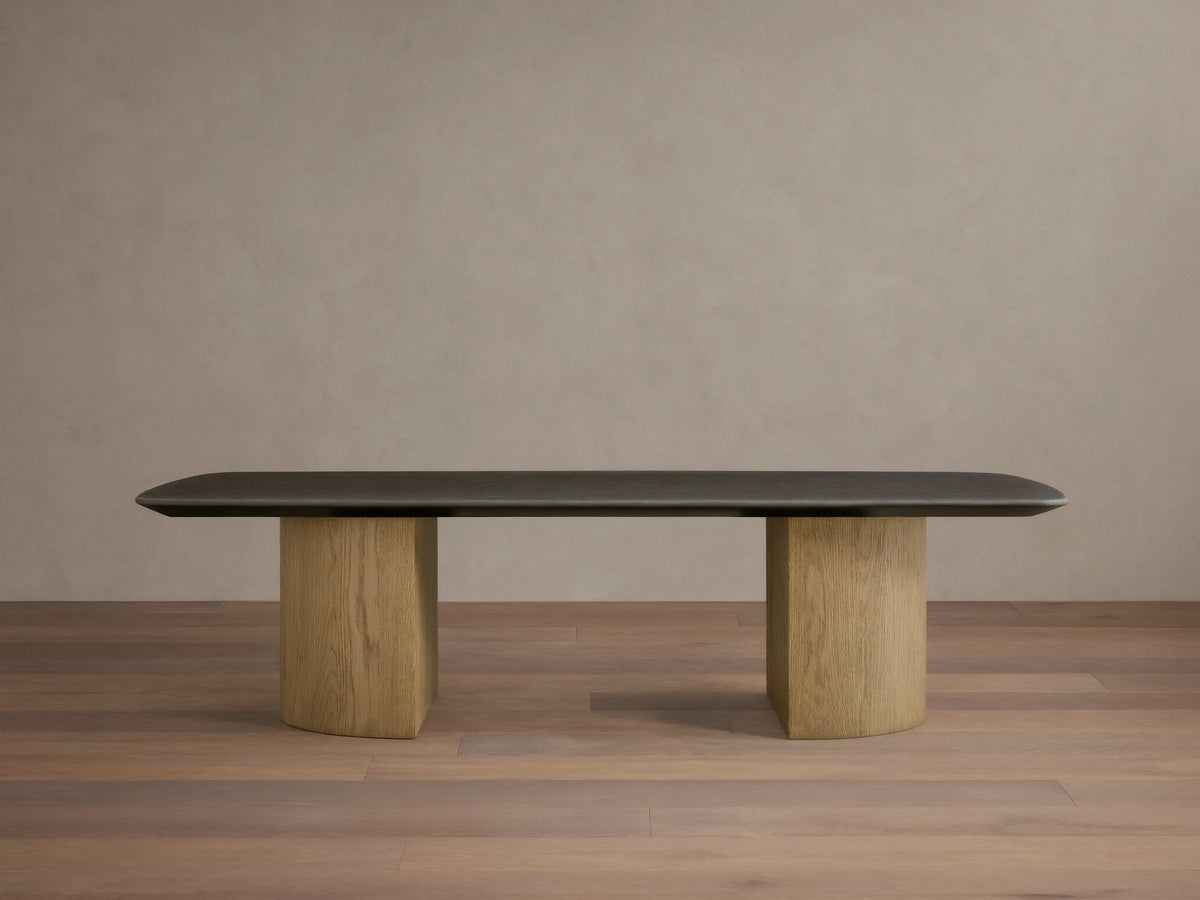 Saint Germain Stone Coffee Table with Dauphine Base