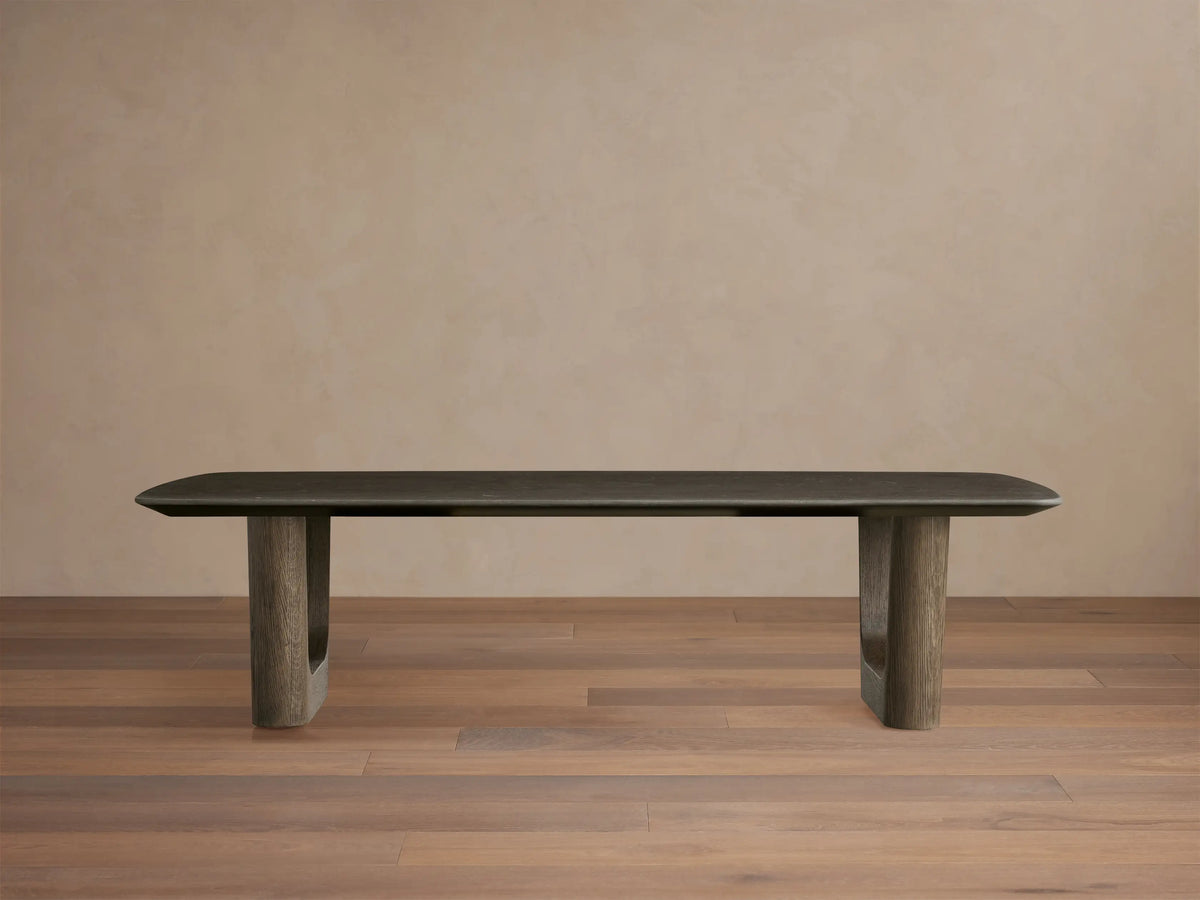 Saint Germain Stone Coffee Table with Rennes Base