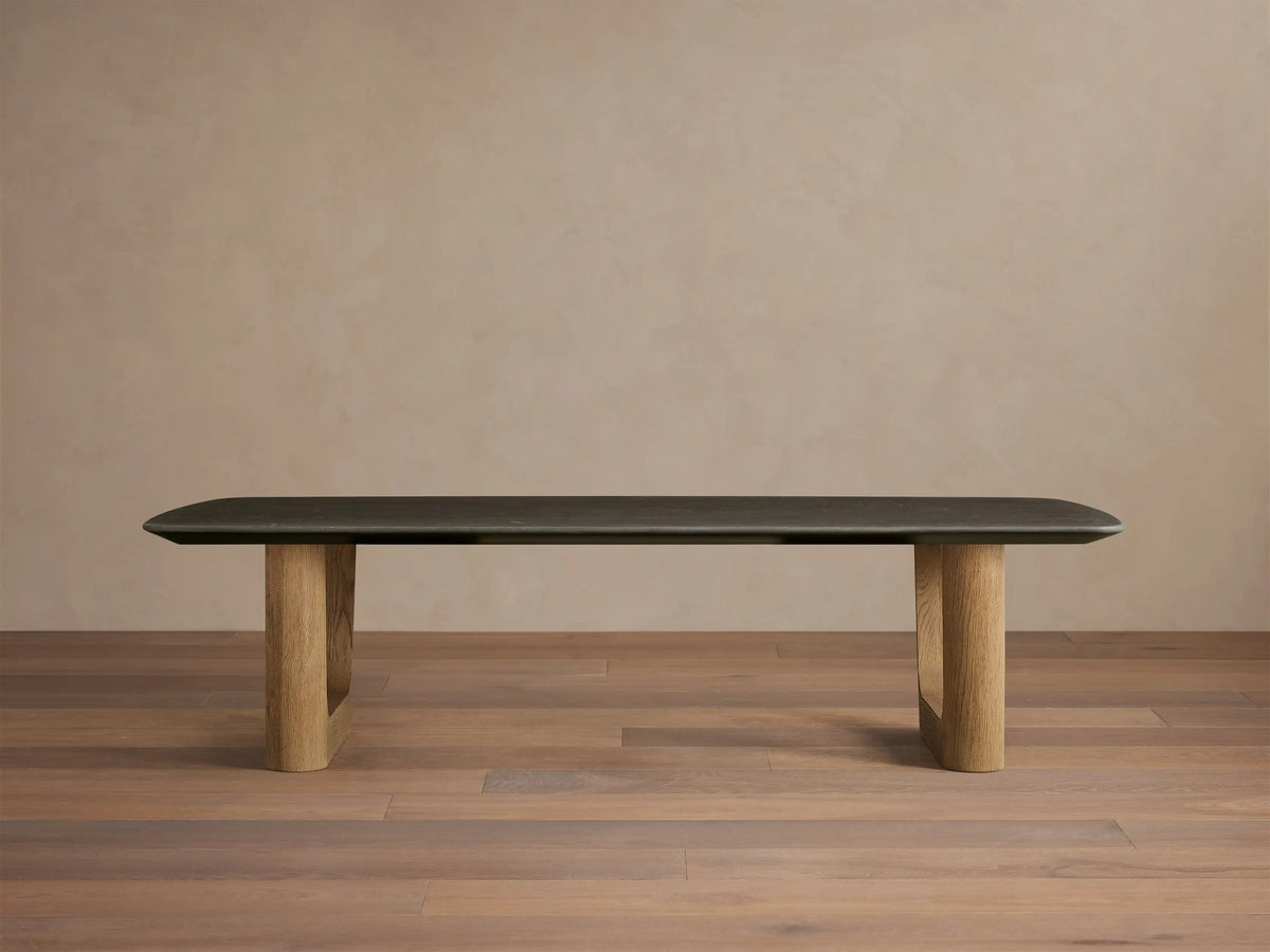 Saint Germain Stone Coffee Table with Rennes Base