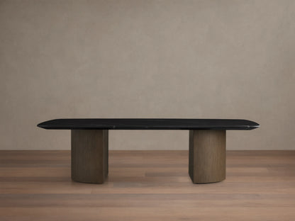 Saint Germain Stone Coffee Table with Dauphine Base