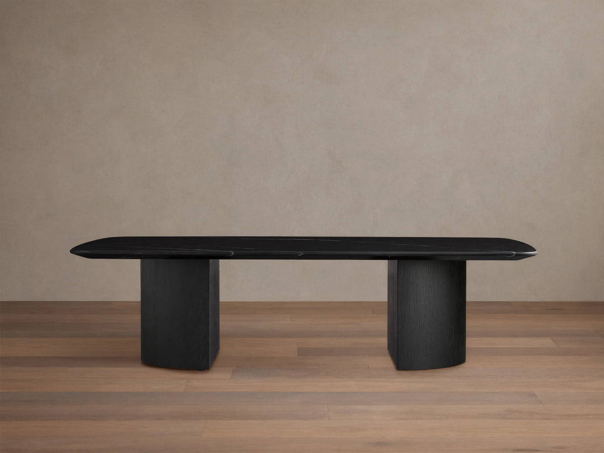 Saint Germain Stone Coffee Table with Dauphine Base