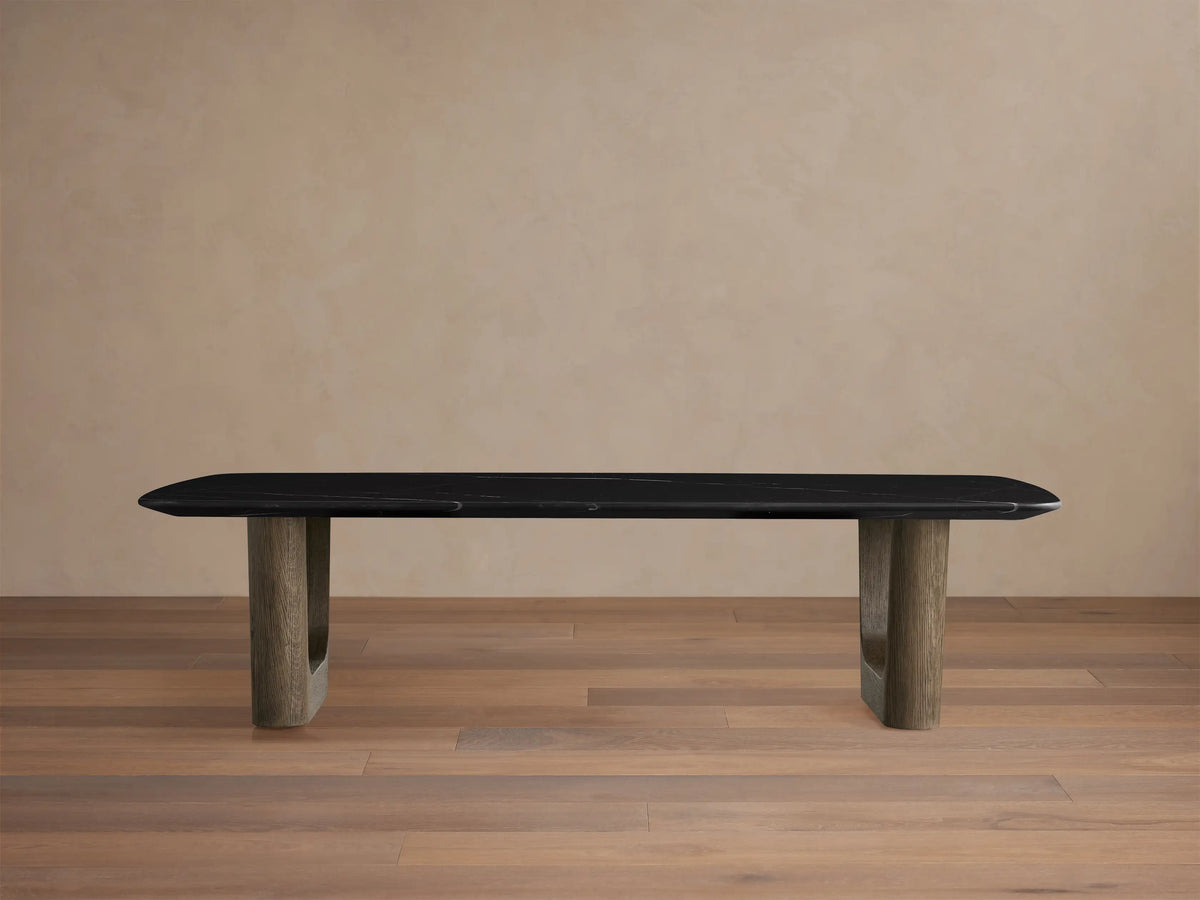 Saint Germain Stone Coffee Table with Rennes Base