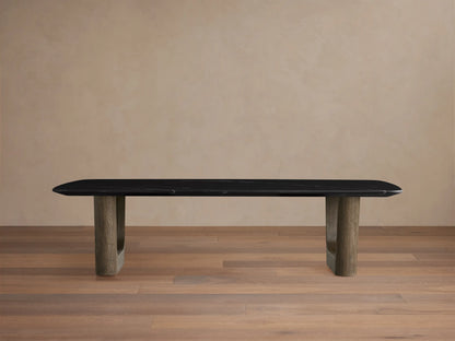 Saint Germain Stone Coffee Table with Rennes Base