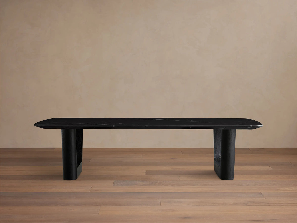 Saint Germain Stone Coffee Table with Rennes Base