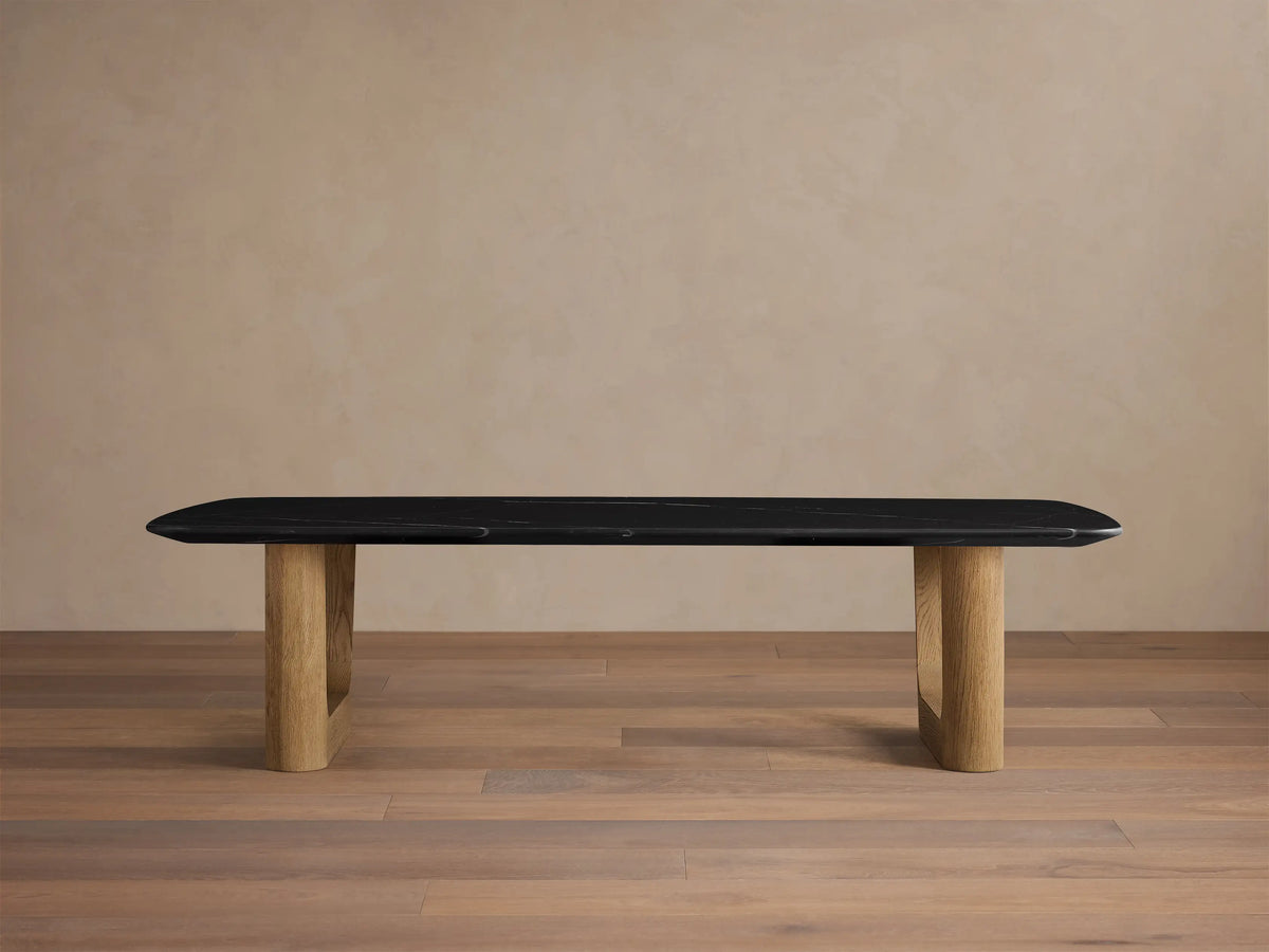 Saint Germain Stone Coffee Table with Rennes Base