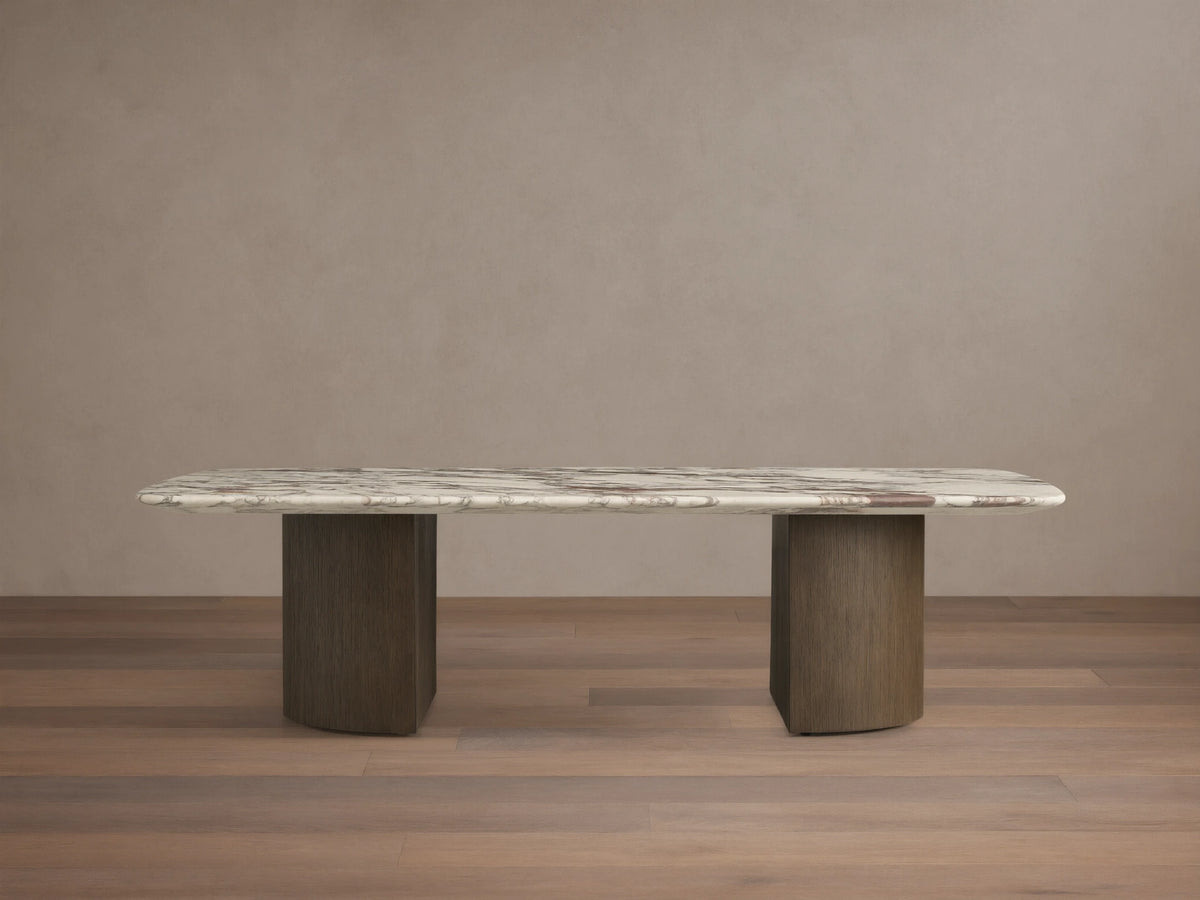 Saint Germain Stone Coffee Table with Dauphine Base