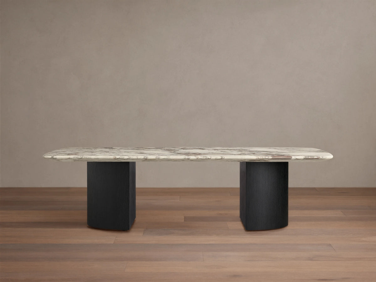 Saint Germain Stone Coffee Table with Dauphine Base