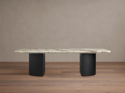 Saint Germain Stone Coffee Table with Dauphine Base