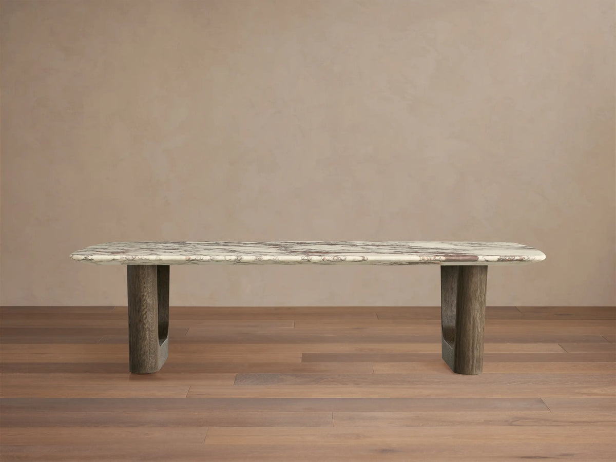 Saint Germain Stone Coffee Table with Rennes Base