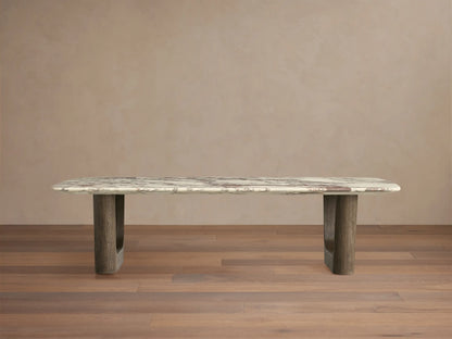 Saint Germain Stone Coffee Table with Rennes Base