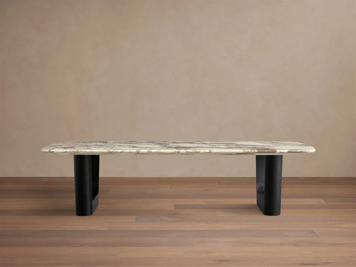 Saint Germain Stone Coffee Table with Rennes Base
