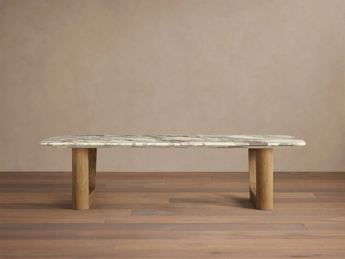 Saint Germain Stone Coffee Table with Rennes Base