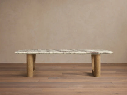 Saint Germain Stone Coffee Table with Rennes Base
