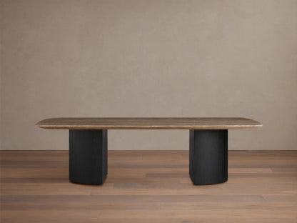 Saint Germain Stone Coffee Table with Dauphine Base