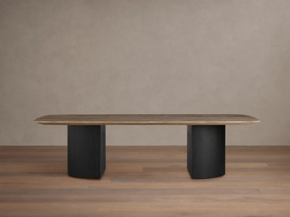 Saint Germain Stone Coffee Table with Dauphine Base