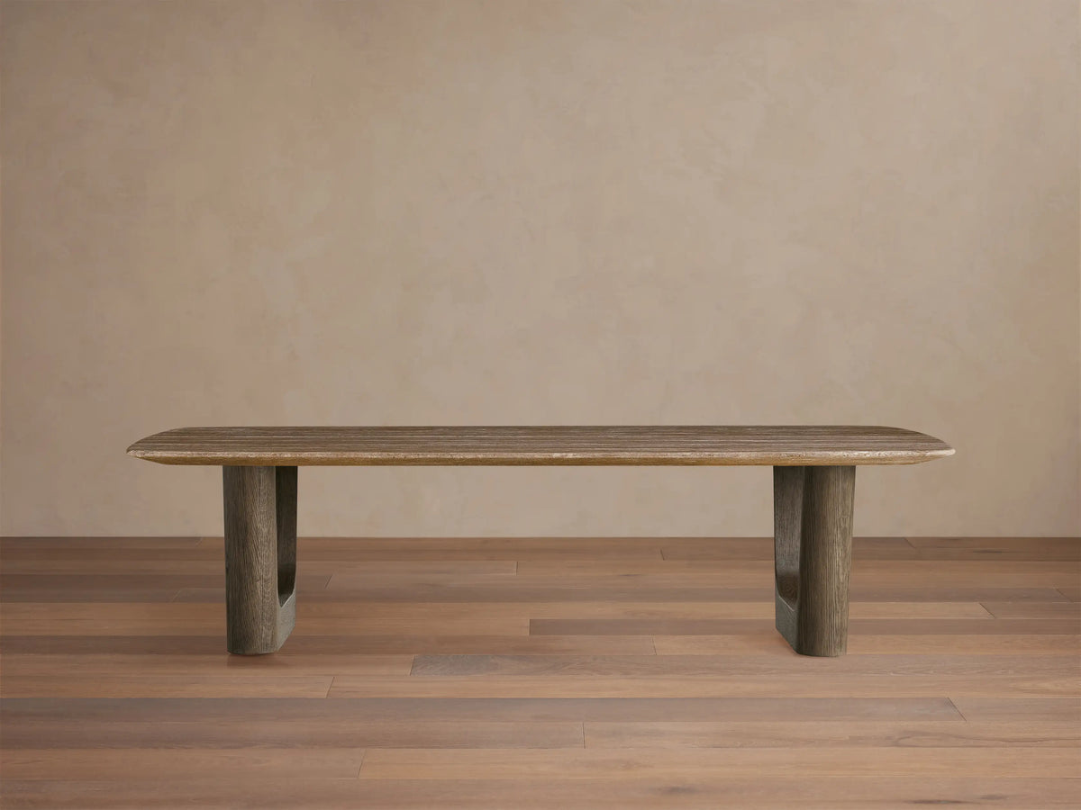 Saint Germain Stone Coffee Table with Rennes Base
