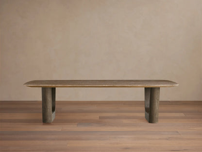 Saint Germain Stone Coffee Table with Rennes Base
