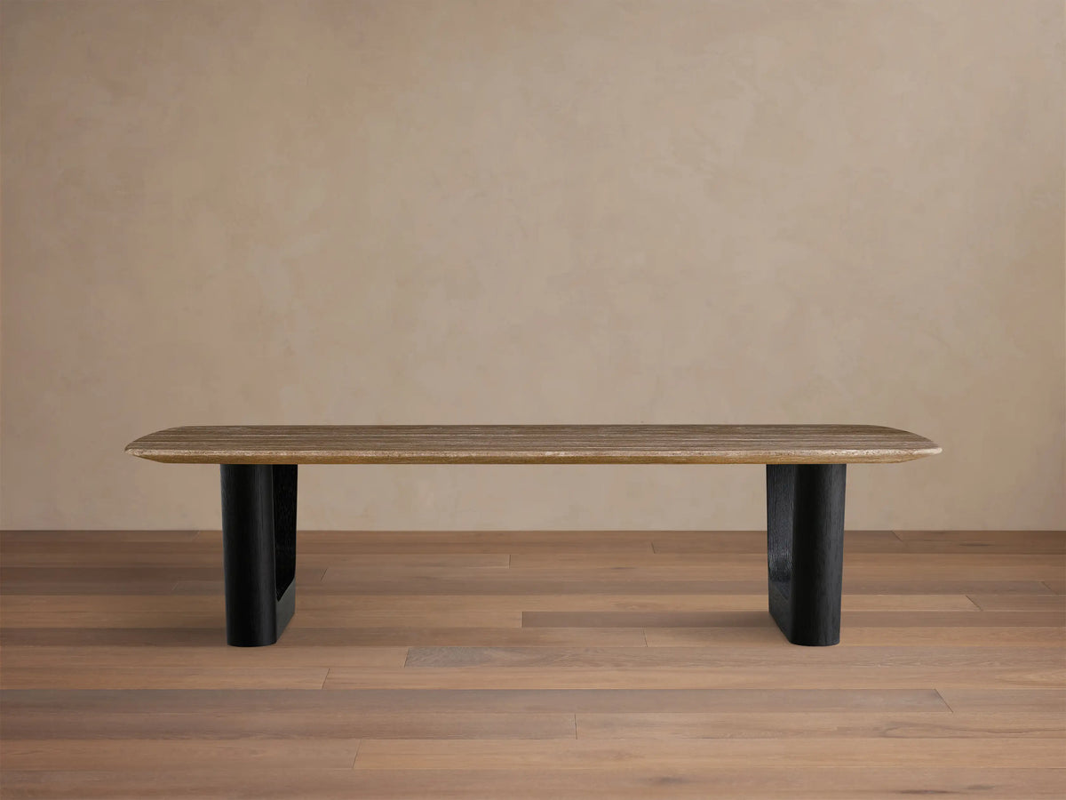 Saint Germain Stone Coffee Table with Rennes Base