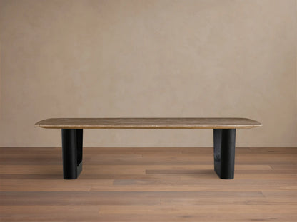 Saint Germain Stone Coffee Table with Rennes Base
