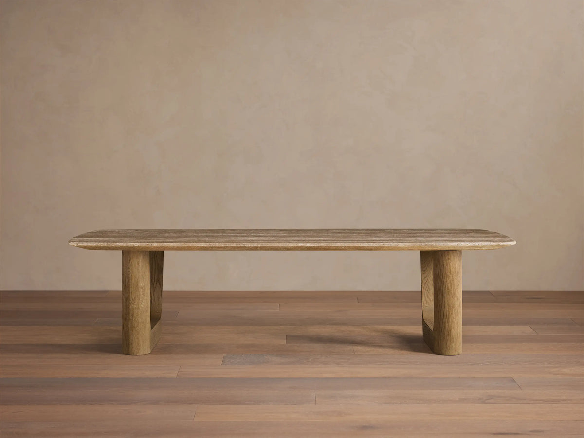 Saint Germain Stone Coffee Table with Rennes Base
