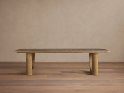 Saint Germain Stone Coffee Table with Rennes Base