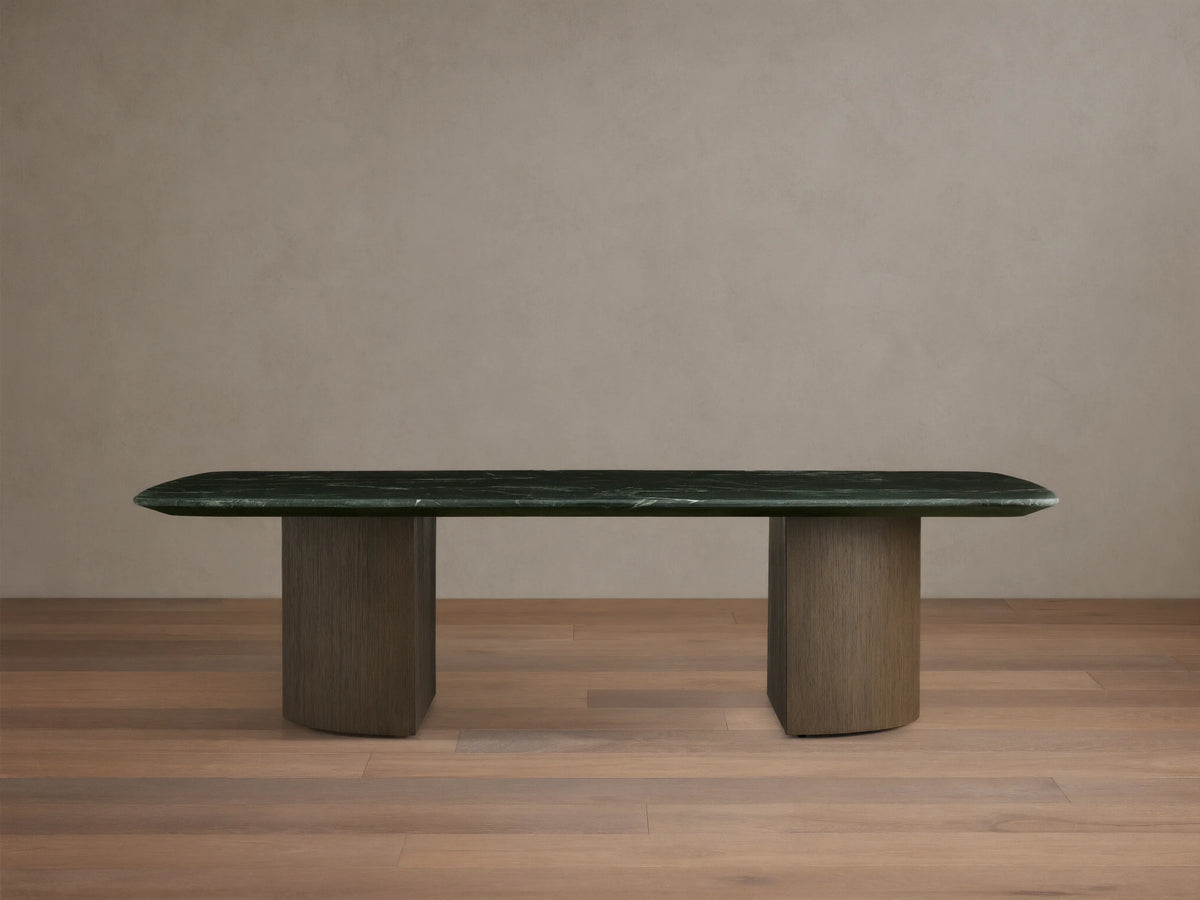 Saint Germain Stone Coffee Table with Dauphine Base