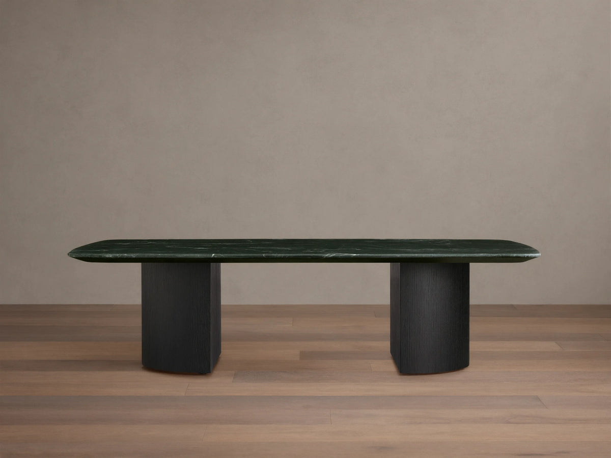 Saint Germain Stone Coffee Table with Dauphine Base