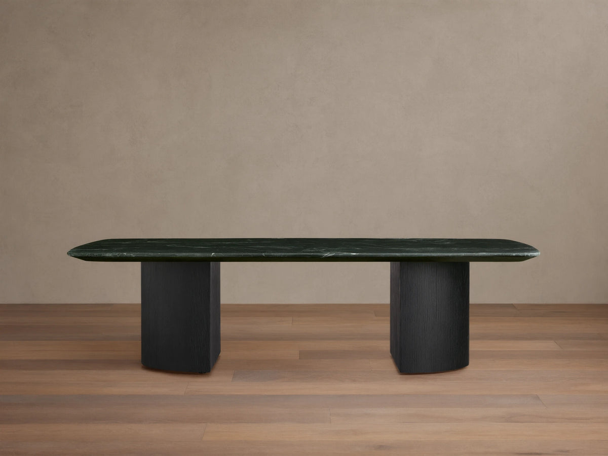 Saint Germain Stone Coffee Table with Dauphine Base