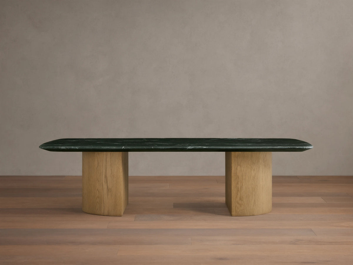 Saint Germain Stone Coffee Table with Dauphine Base