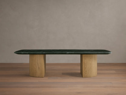 Saint Germain Stone Coffee Table with Dauphine Base