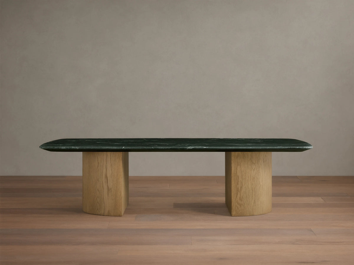 Saint Germain Stone Coffee Table with Dauphine Base
