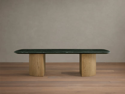 Saint Germain Stone Coffee Table with Dauphine Base