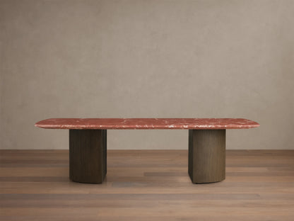 Saint Germain Stone Coffee Table with Dauphine Base
