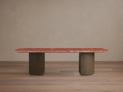 Saint Germain Stone Coffee Table with Dauphine Base