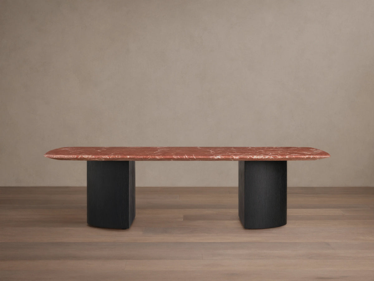 Saint Germain Stone Coffee Table with Dauphine Base