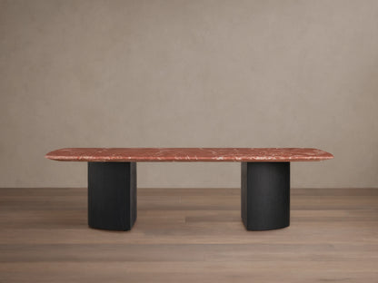 Saint Germain Stone Coffee Table with Dauphine Base