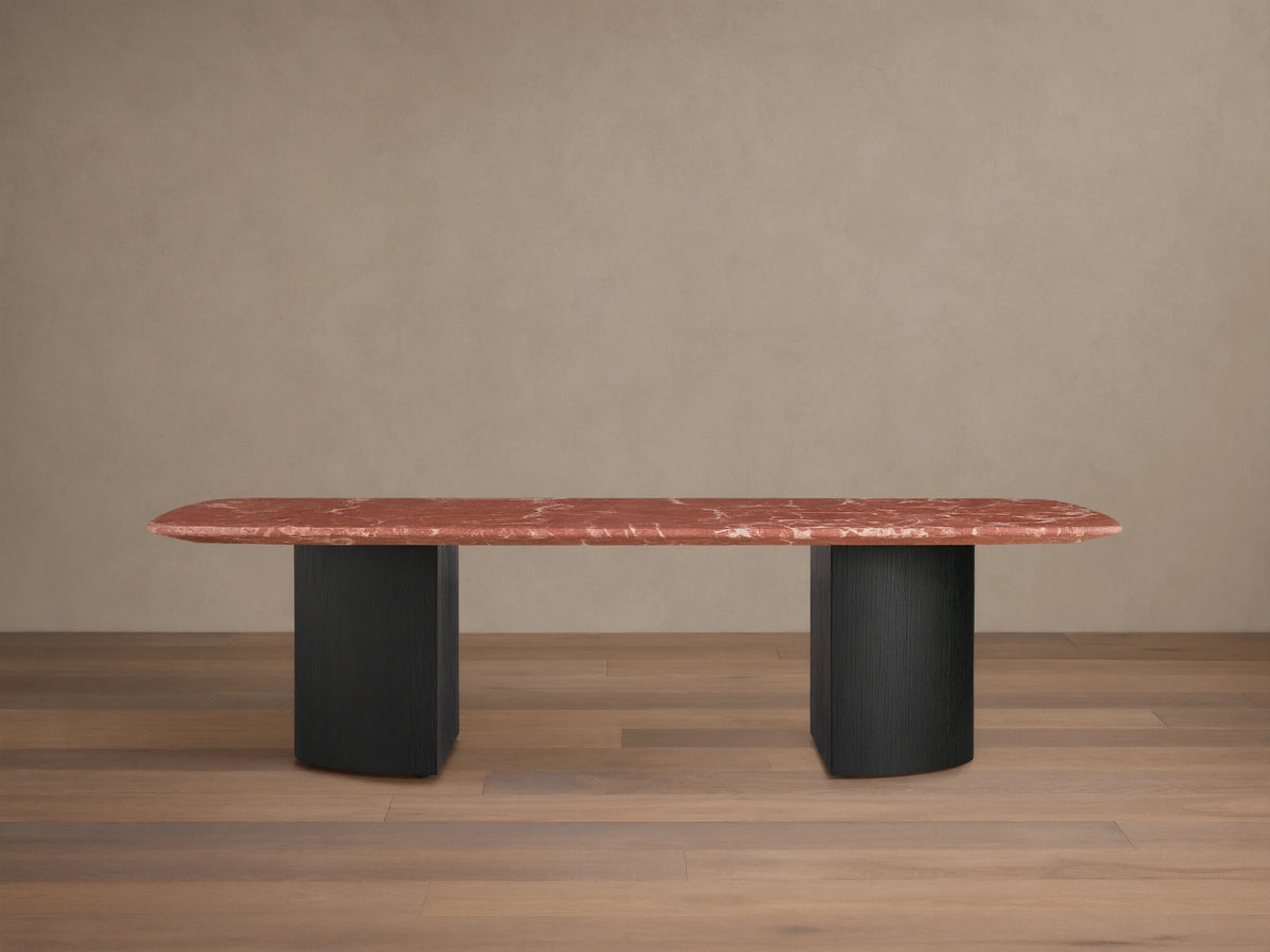 Saint Germain Stone Coffee Table with Dauphine Base