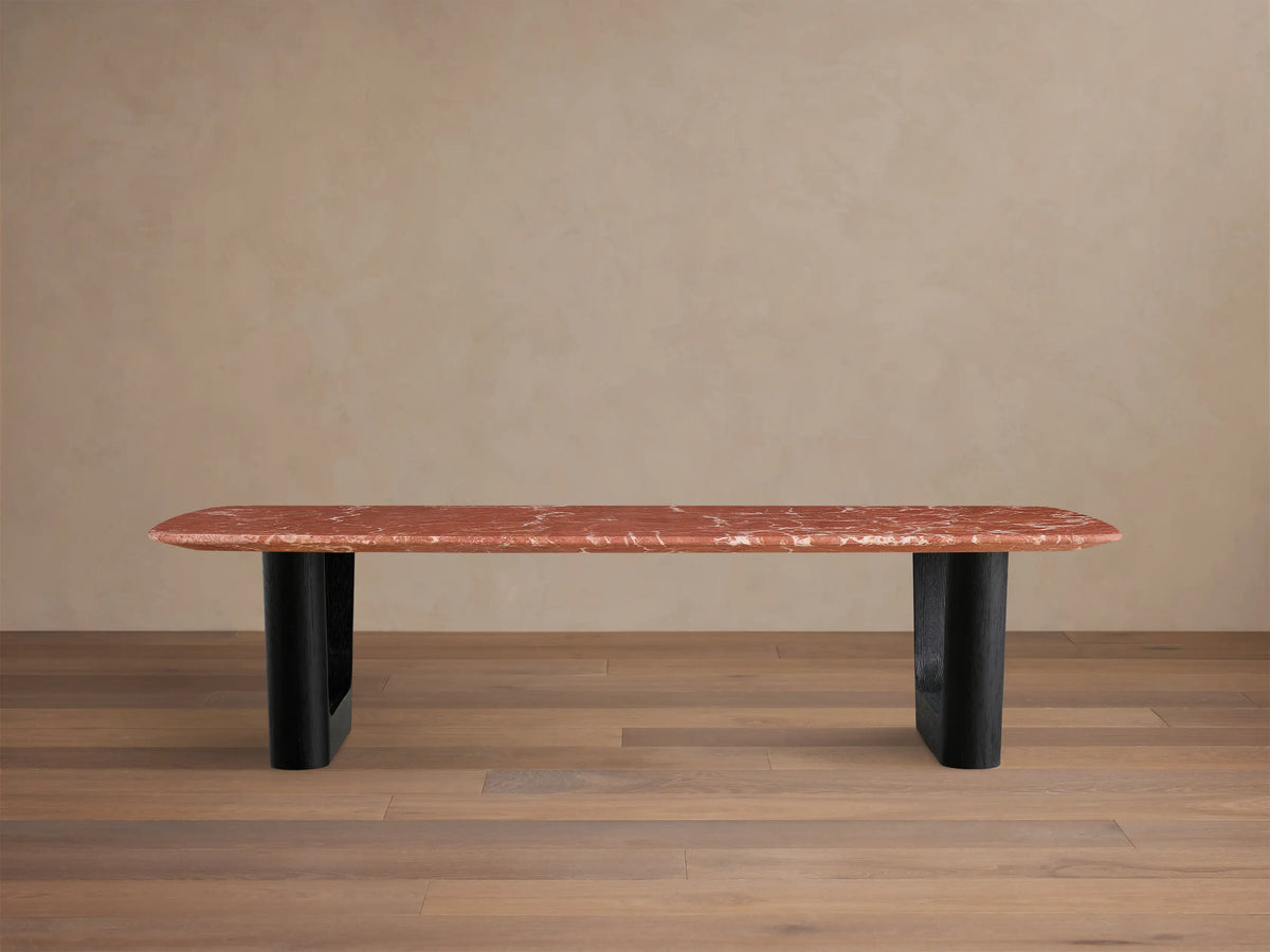 Saint Germain Stone Coffee Table with Rennes Base