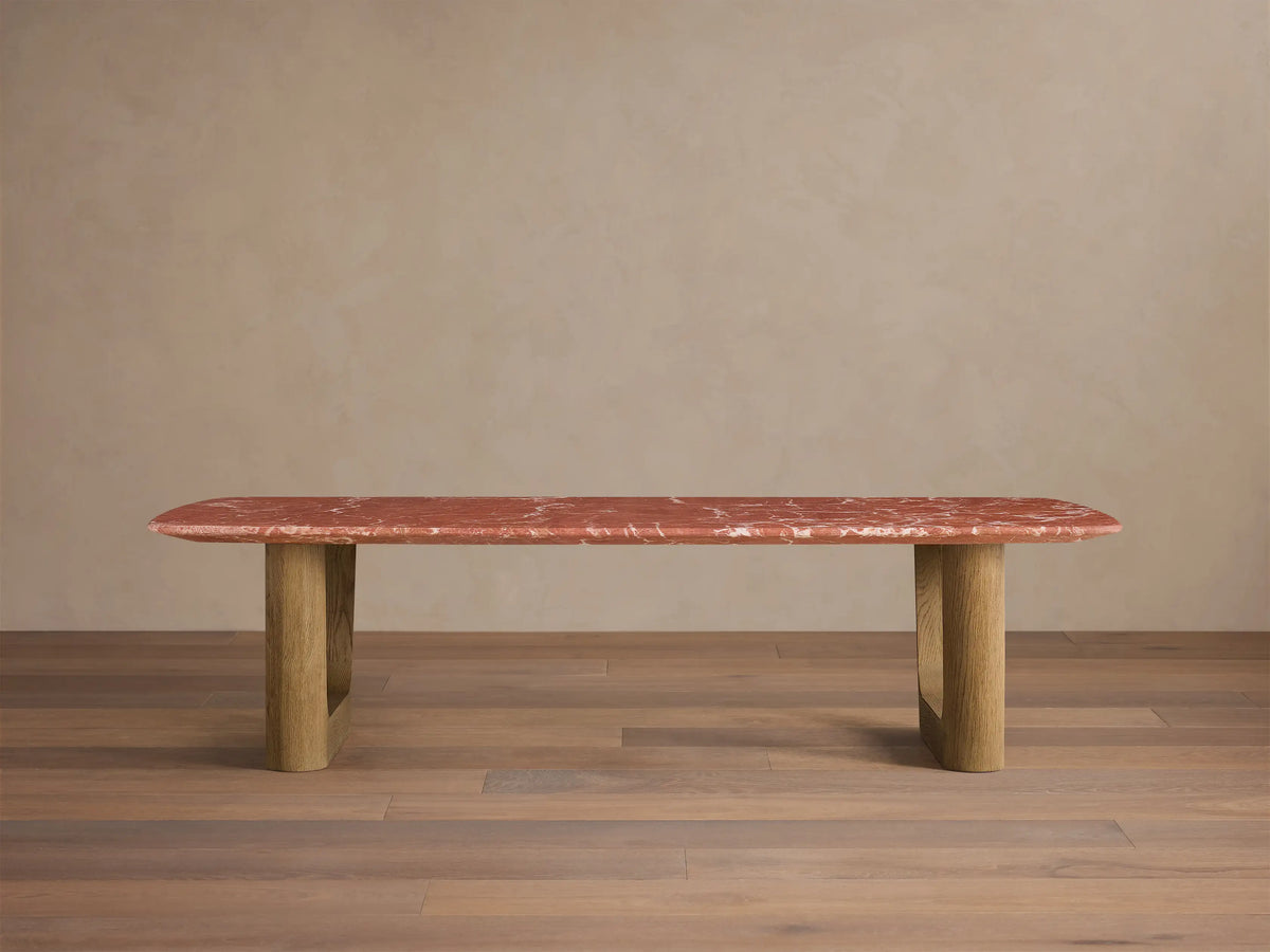 Saint Germain Stone Coffee Table with Rennes Base